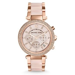 Rose gold Michael Kors watch